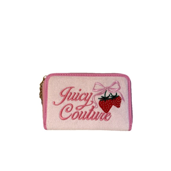 Juicy Couture Retro Strawberry Tote Daydreamer Bag Cherry Blossom Green Pink - Picture 9 of 12